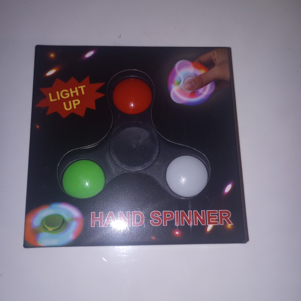 Light Up Hand Spinner Fidget Toy NIB